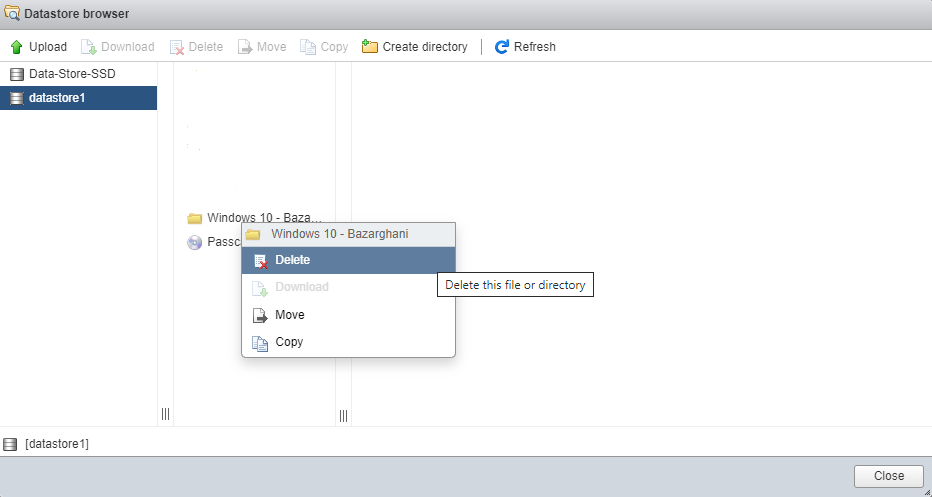 Delete VM